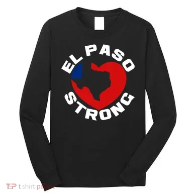 El Paso Strong Texas Heart Long Sleeve Shirt