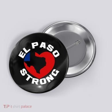 El Paso Strong Texas Heart Button