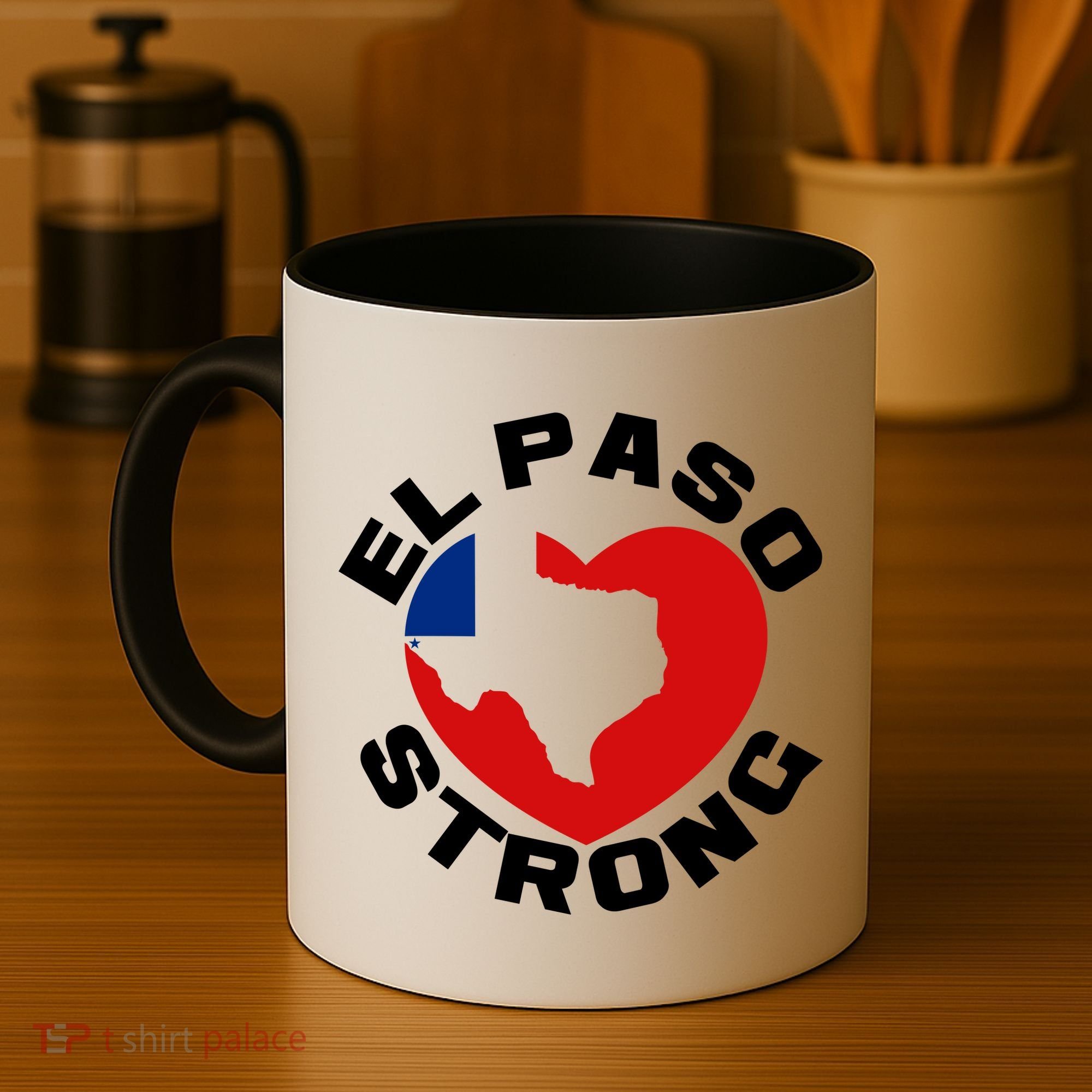 El Paso Strong Texas Heart Coffee Mug