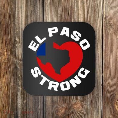 El Paso Strong Texas Heart Coaster