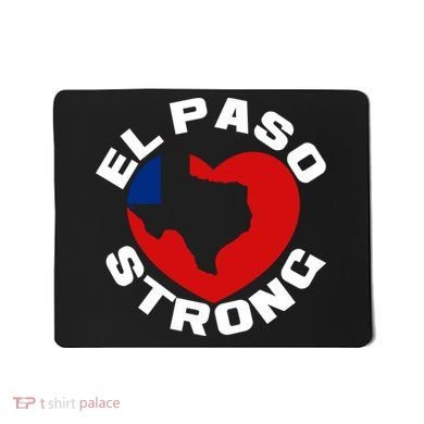 El Paso Strong Texas Heart Mousepad