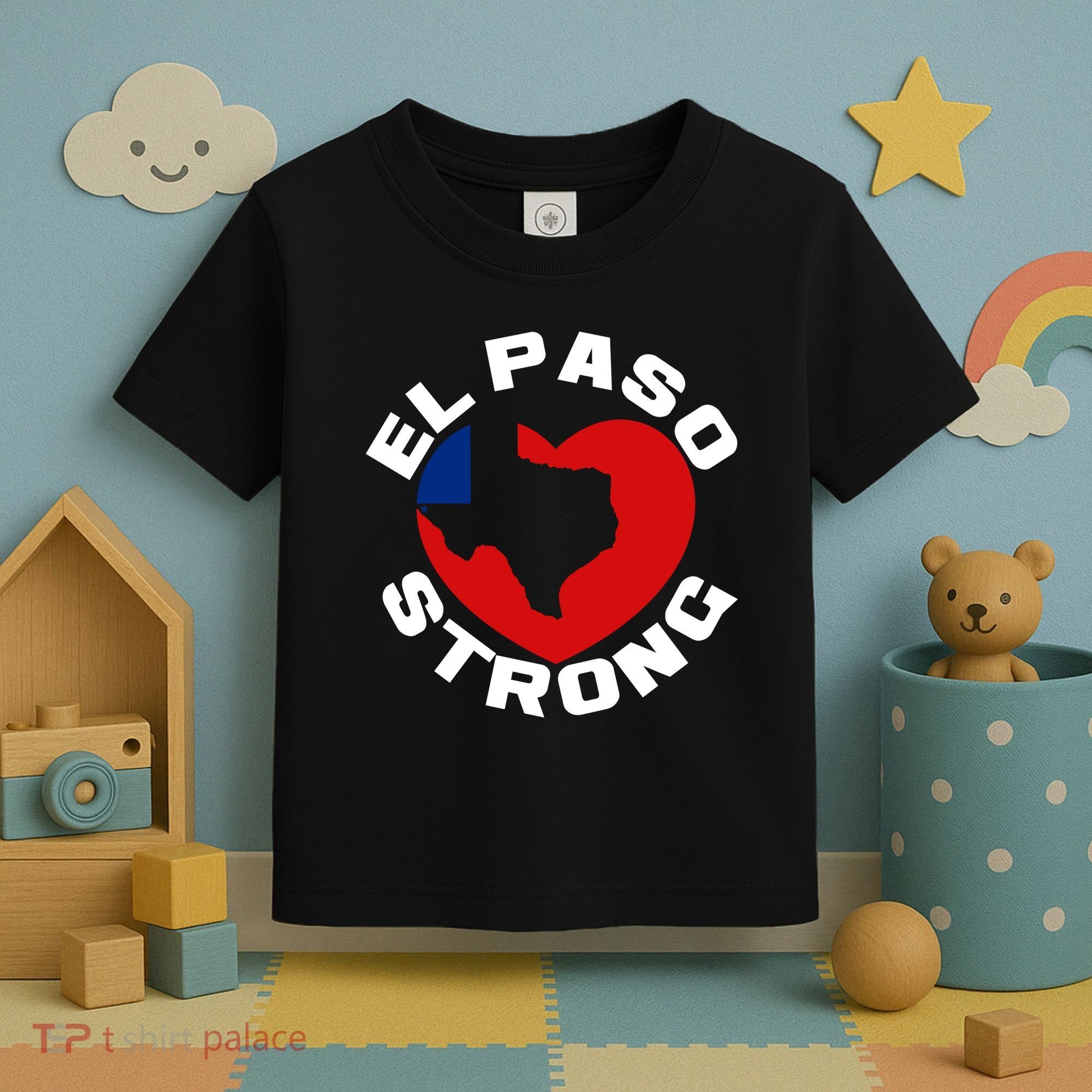 El Paso Strong Texas Heart Toddler T-Shirt