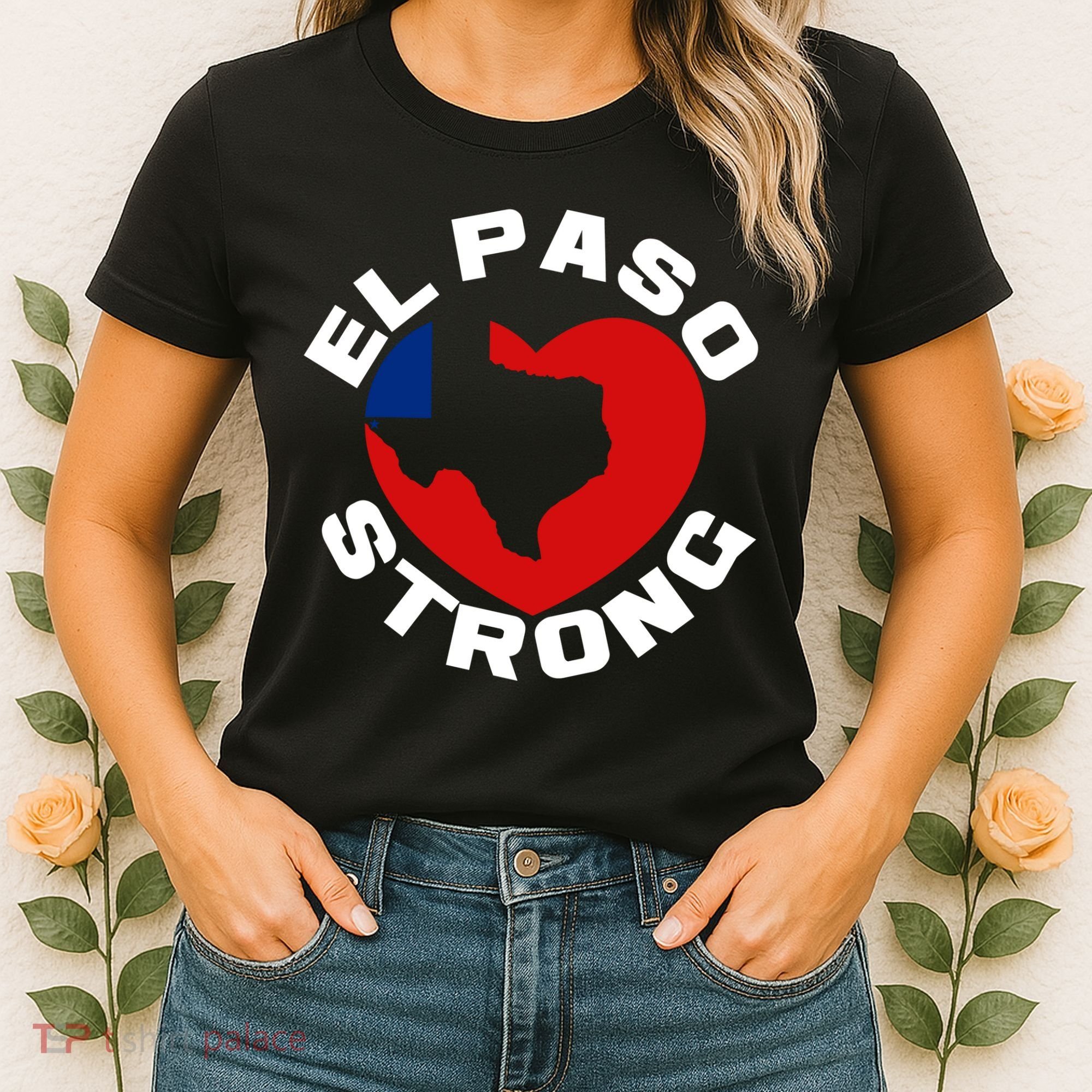 El Paso Strong Texas Heart Women's T-Shirt