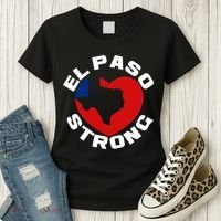 El Paso Strong Texas Heart Women's T-Shirt thumb 3