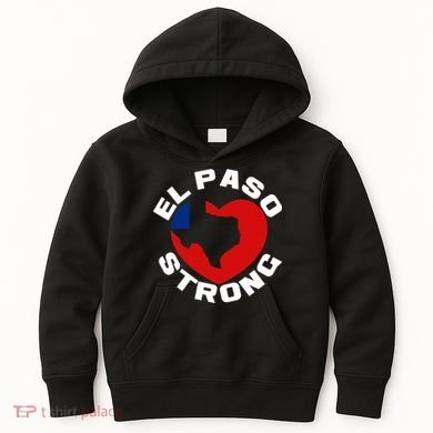 El Paso Strong Texas Heart Kids Hoodie