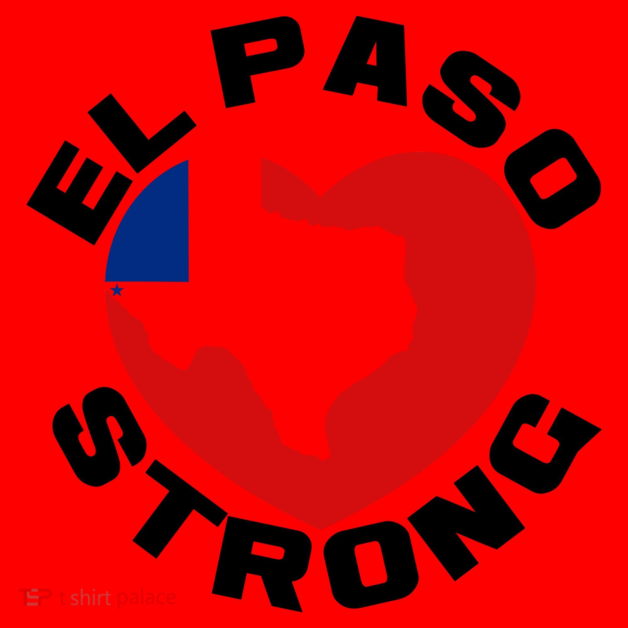 El Paso Strong Texas Heart Santa Hat