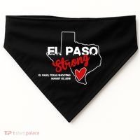 El Paso Strong Texas Shooting USA-Made Doggie Bandana thumb 0