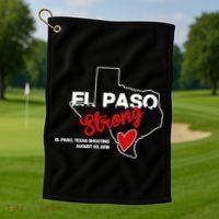 El Paso Strong Texas Shooting Golf Towel thumb 1