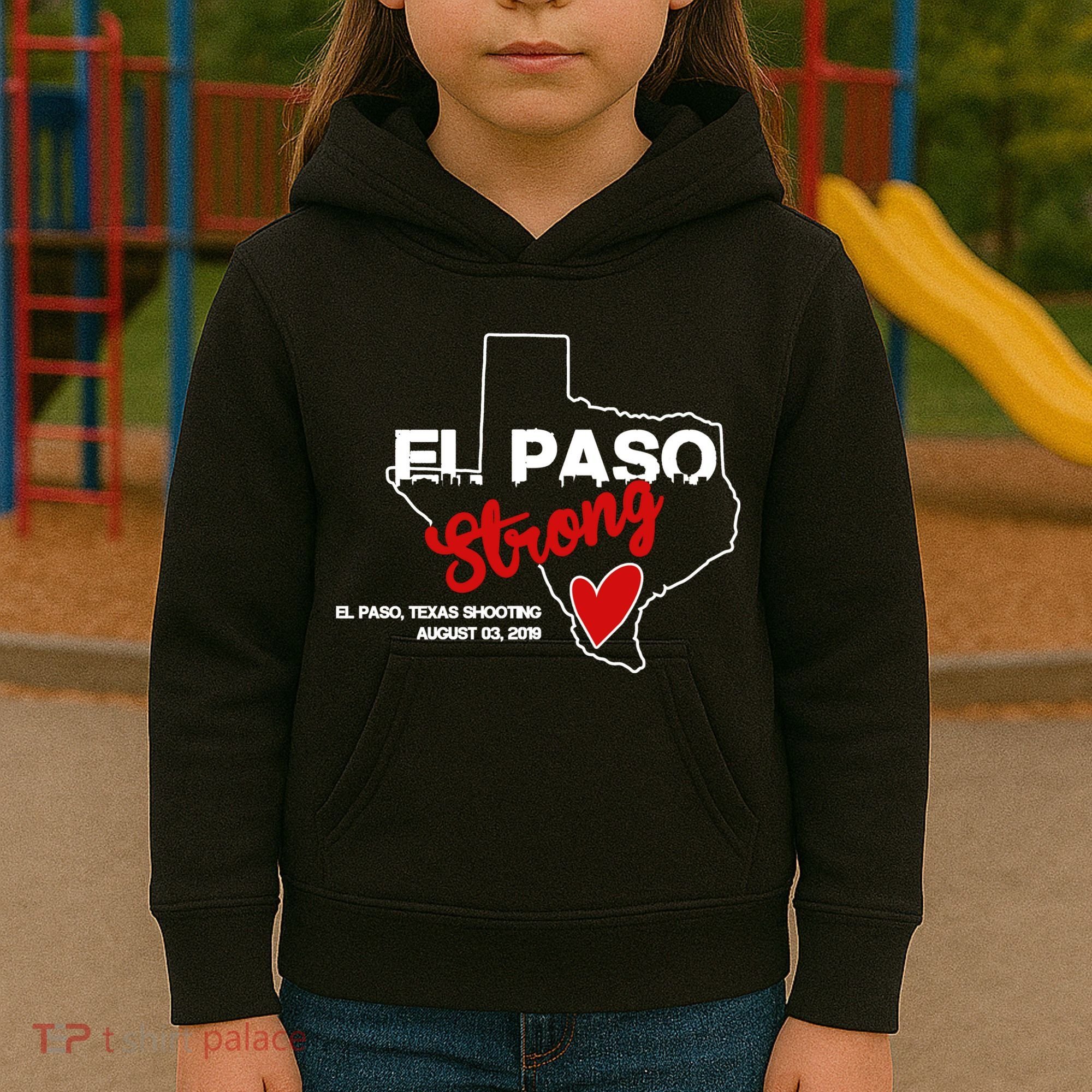 El Paso Strong Texas Shooting Kids Hoodie