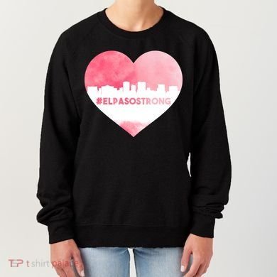 #El Paso Strong Texas Skyline Heart Women's Sweatshirt