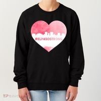#El Paso Strong Texas Skyline Heart Women's Sweatshirt thumb 0