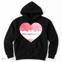 #El Paso Strong Texas Skyline Heart Hoodie thumb 0