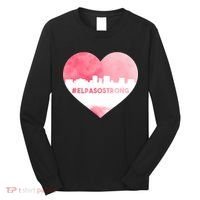 #El Paso Strong Texas Skyline Heart Long Sleeve Shirt thumb 0