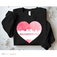 #El Paso Strong Texas Skyline Heart Sweatshirt thumb 2
