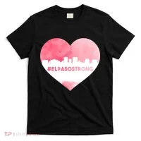 #El Paso Strong Texas Skyline Heart T-Shirt thumb 0