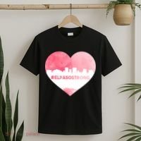 #El Paso Strong Texas Skyline Heart T-Shirt thumb 2