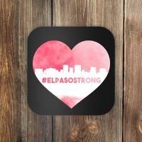 #El Paso Strong Texas Skyline Heart Coaster thumb 0