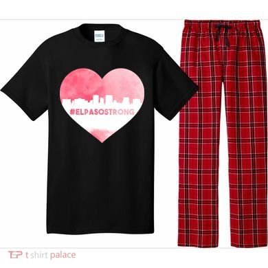 #El Paso Strong Texas Skyline Heart Pajama Set