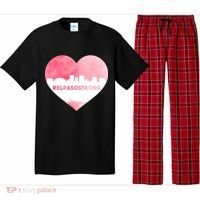 #El Paso Strong Texas Skyline Heart Pajama Set thumb 0