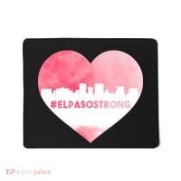 #El Paso Strong Texas Skyline Heart Mousepad thumb 0