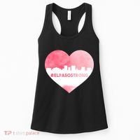 #El Paso Strong Texas Skyline Heart Women's Tank Top thumb 0