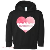 #El Paso Strong Texas Skyline Heart Toddler Hoodie thumb 0