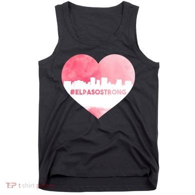 #El Paso Strong Texas Skyline Heart Tank Top