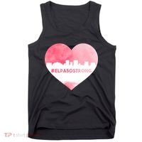 #El Paso Strong Texas Skyline Heart Tank Top thumb 0