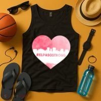 #El Paso Strong Texas Skyline Heart Tank Top thumb 4