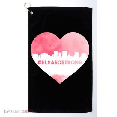 #El Paso Strong Texas Skyline Heart Golf Towel