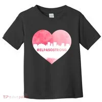 #El Paso Strong Texas Skyline Heart Toddler T-Shirt thumb 0