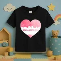 #El Paso Strong Texas Skyline Heart Toddler T-Shirt thumb 3