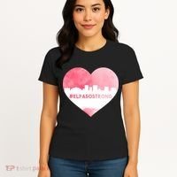 #El Paso Strong Texas Skyline Heart Women's T-Shirt thumb 4