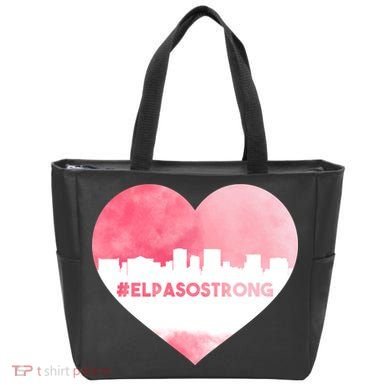 #El Paso Strong Texas Skyline Heart Tote Bag