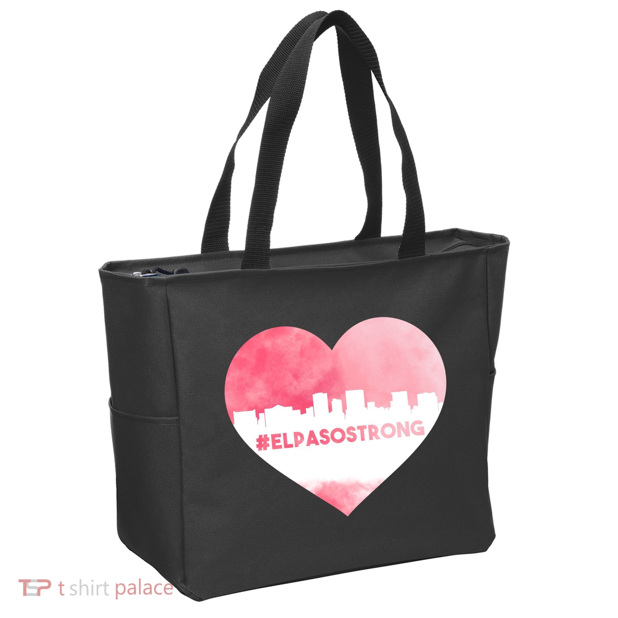 #El Paso Strong Texas Skyline Heart Tote Bag