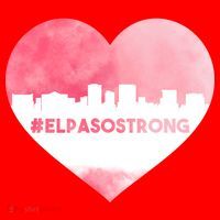 #El Paso Strong Texas Skyline Heart Santa Hat thumb 1