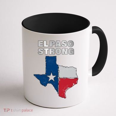 El Paso Strong Texas State Coffee Mug back