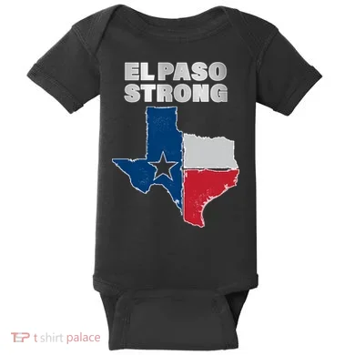 El Paso Strong Texas State Baby Bodysuit