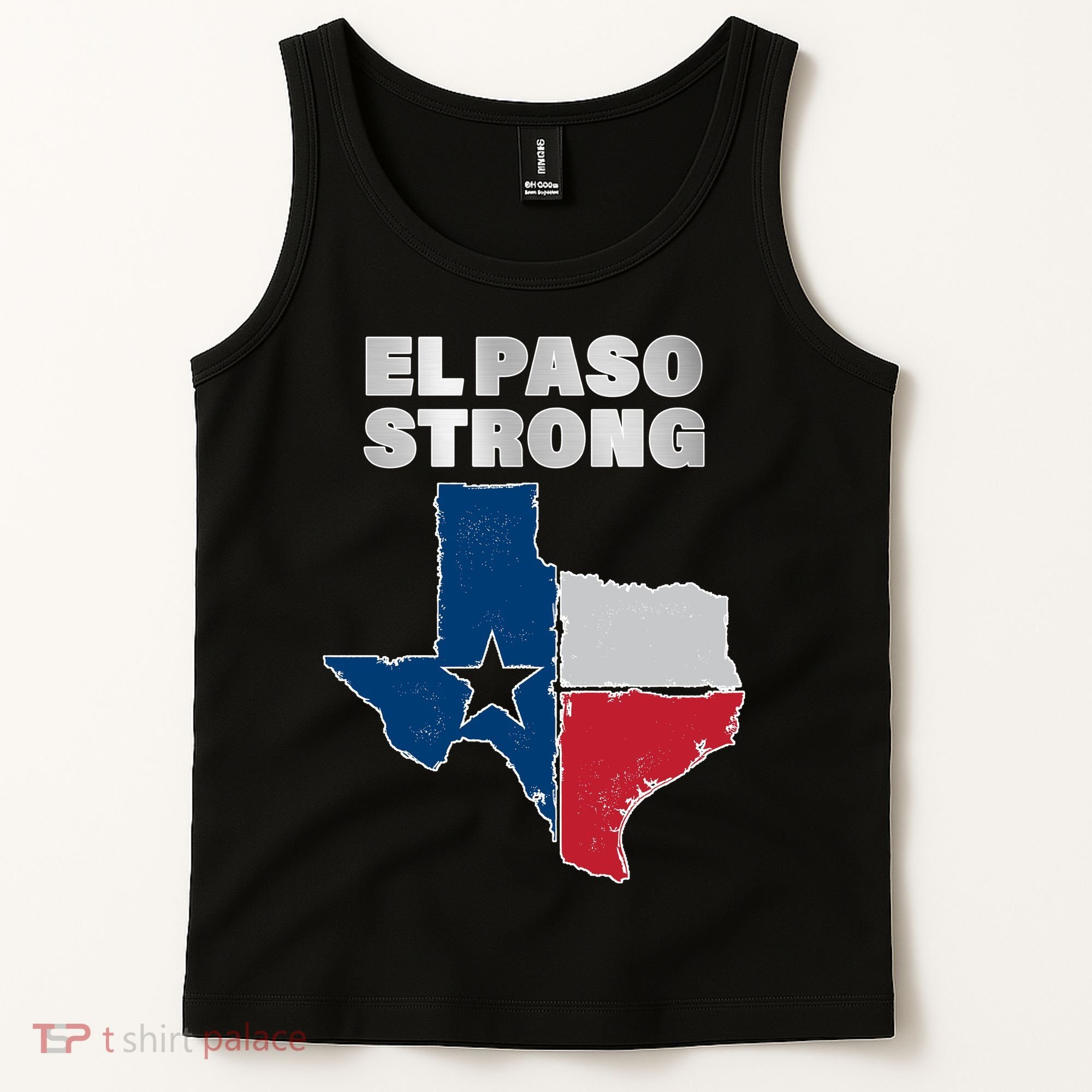 El Paso Strong Texas State Tank Top