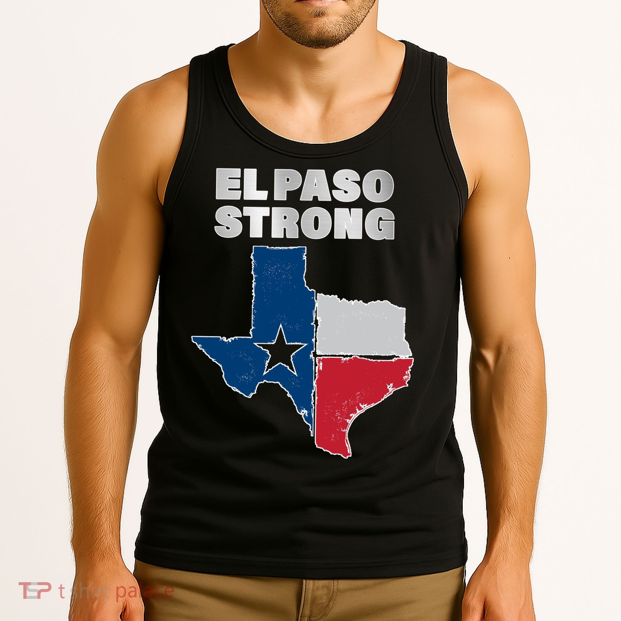 El Paso Strong Texas State Tank Top