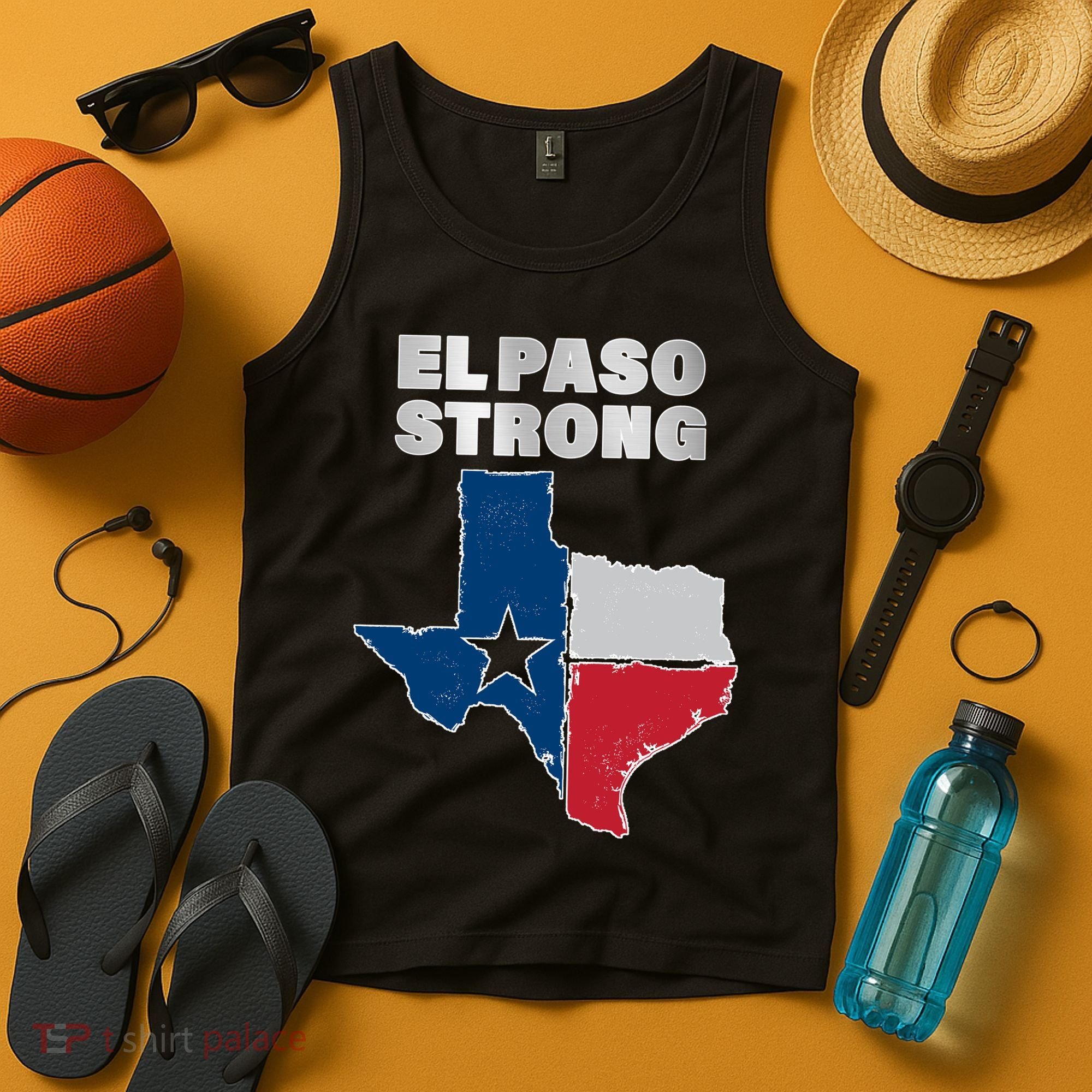 El Paso Strong Texas State Tank Top