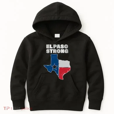 El Paso Strong Texas State Kids Hoodie