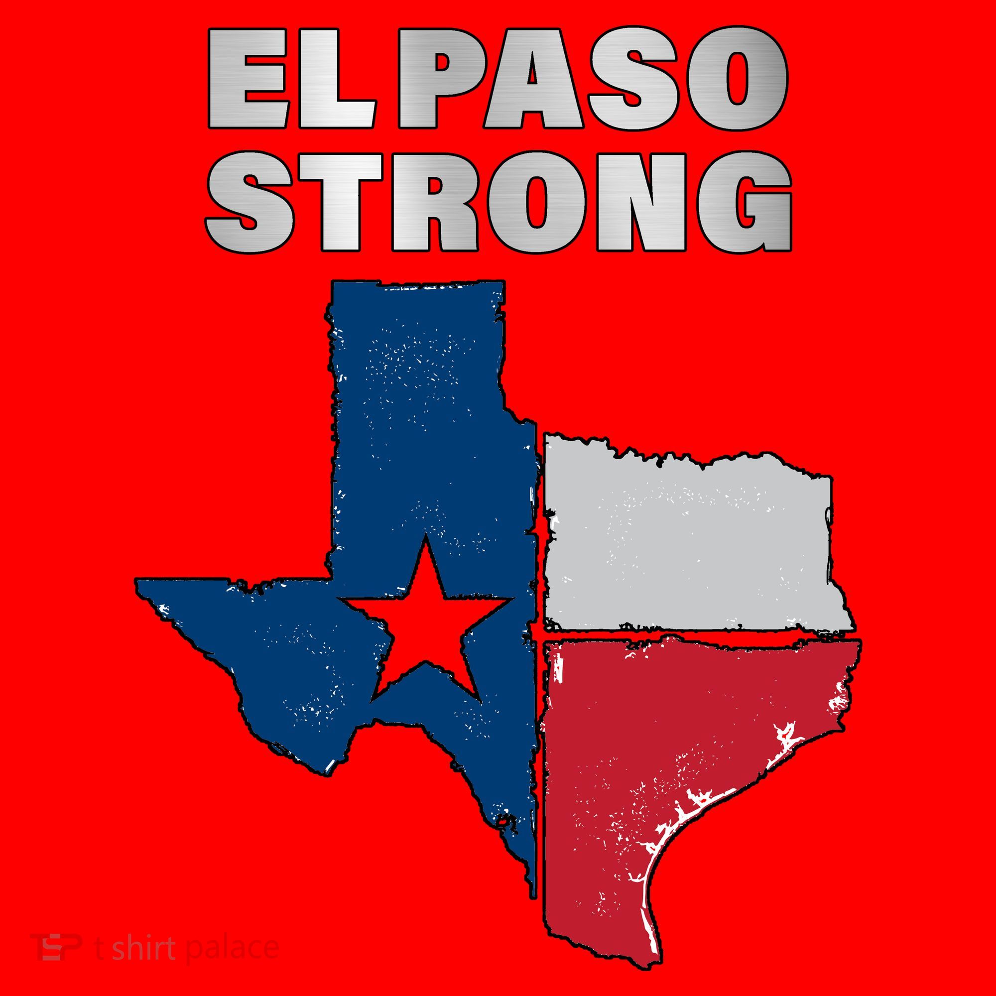 El Paso Strong Texas State Santa Hat