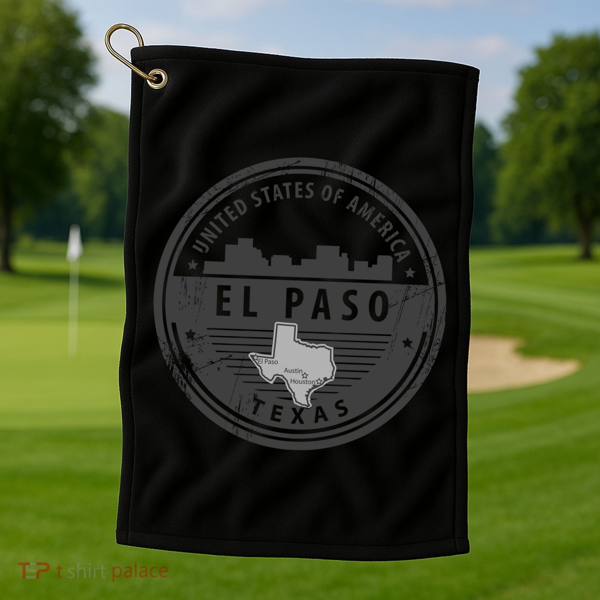 El Paso Texas Golf Towel