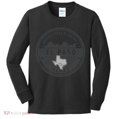 El Paso Texas Kids Long Sleeve Shirt