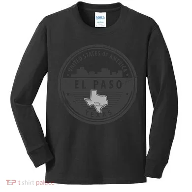 El Paso Texas Kids Long Sleeve Shirt