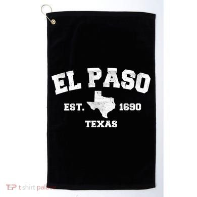 El Paso Texas Est. 1690 Vintage Golf Towel