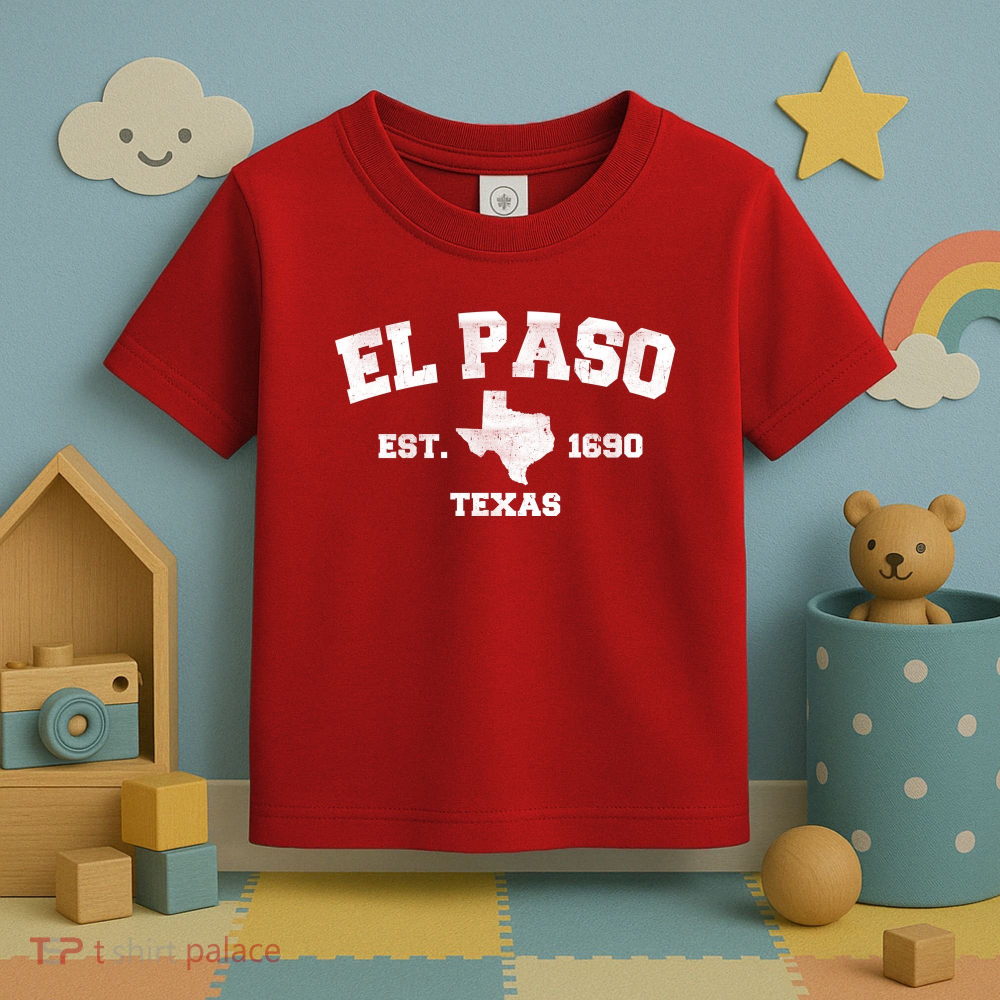 El Paso Texas Est. 1690 Vintage Toddler T-Shirt