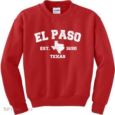 El Paso Texas Est. 1690 Vintage Kids Sweatshirt