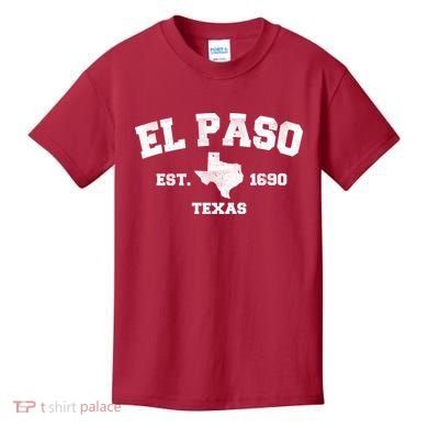 El Paso Texas Est. 1690 Vintage Kids T-Shirt
